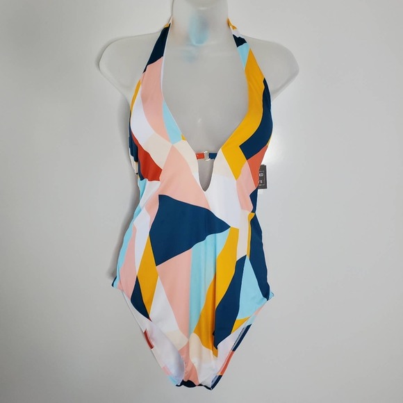 BAR III Pop Art Printed Strappy-Back One-Piece Swimsuit Size XL - Picture 1 of 6